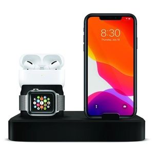Charging Station 3-in-1 – Fits Smartphones, AirPods, Apple Watch